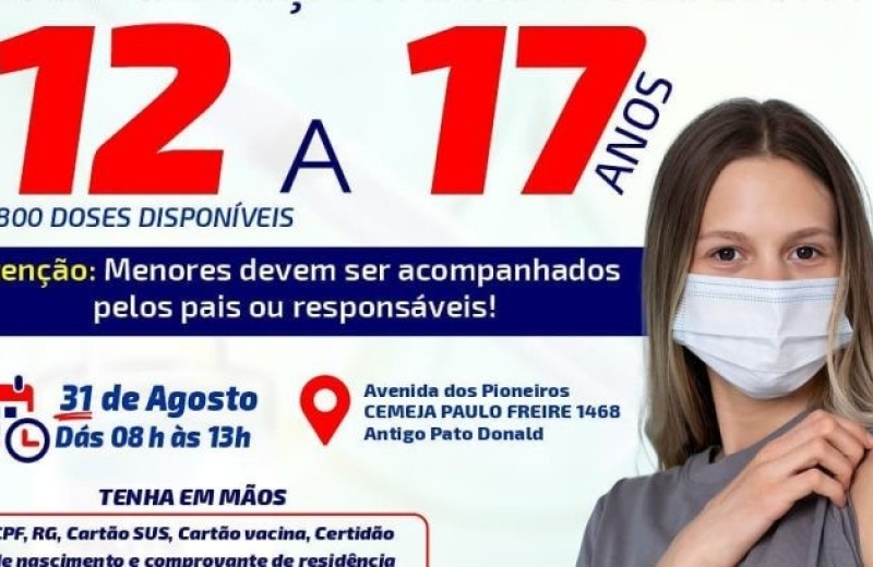 Vacinação contra Covid-19 para criança e adolescentes