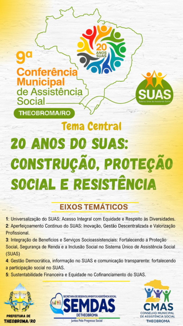 9º CONFERÊNCIA MUNICIPAL DE ASSISTÊNCIA SOCIAL