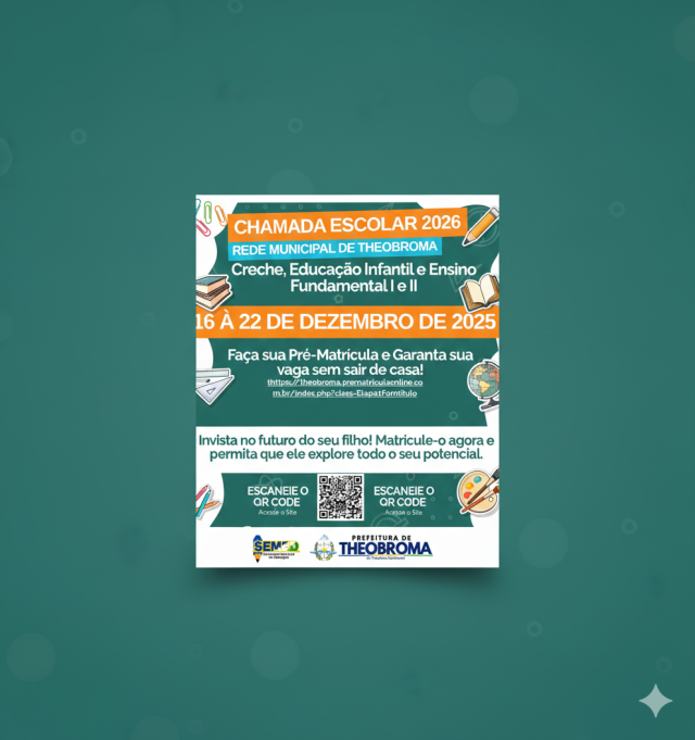 CHAMADA ESCOLAR 2026